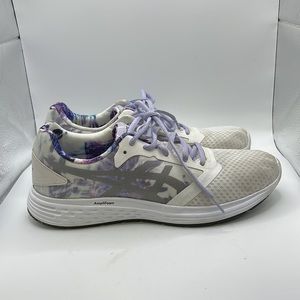 ASICS Patriot 10 Athletic Running Shoes White Purple Womens Size 11
